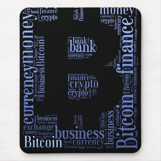 Tapis De Souris Bitcoin logo graphique (Devant)
