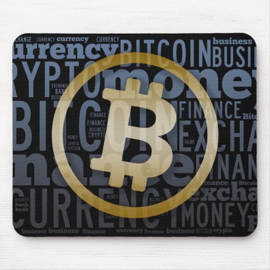 Tapis De Souris Bitcoin logo graphique (Devant)