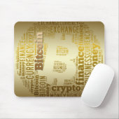 Tapis De Souris Bitcoin logo graphique (Avec souris)