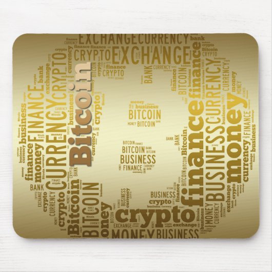 Tapis De Souris Bitcoin logo graphique (Devant)