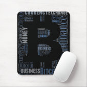 Tapis De Souris Bitcoin logo graphique (Avec souris)