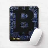 Tapis De Souris Bitcoin logo graphique (Avec souris)