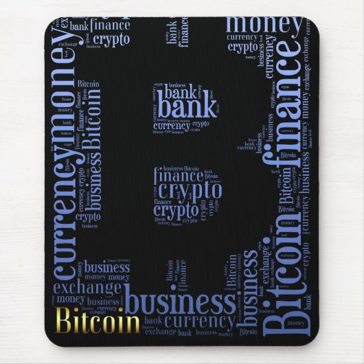 Tapis De Souris Bitcoin logo graphique (Devant)