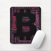 Tapis De Souris Bitcoin logo graphique (Avec souris)