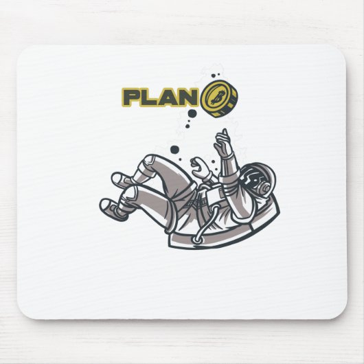 Tapis De Souris Bitcoin Plan B Astronaute (Devant)