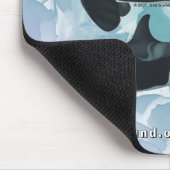 Tapis De Souris Bkg bleu d'aquarelle de Mousepad de famille (Coin)