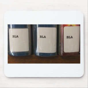 Tapis De Souris "Bla, Bla, numéros d'appel de bibliothèque de Bl
