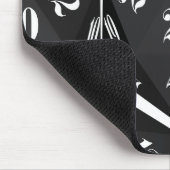 Tapis De Souris Black-20-Sided-Dice-Pattern (Coin)