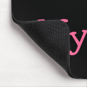 Tapis De Souris Black and Pink I Love My Job (Coin)