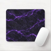 Tapis De Souris Black and Purple Marble Mouse Pad (Avec souris)