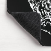 Tapis De Souris Black and White Owl Art (Coin)