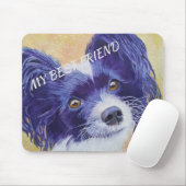 TAPIS DE SOURIS BLACK AND WHITE PAPILLON (Avec souris)