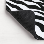 Tapis De Souris Black and White Safari Theme Zebra Animal Print (Coin)