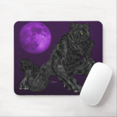 Tapis De Souris Black Anthro Werewolf (Avec souris)