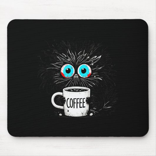 Tapis De Souris Black Cat Its Fine Im Fine Everything Is Fine Funn (Devant)