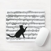 Tapis De Souris black cat on music (Avec souris)