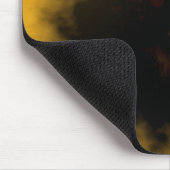 tapis de souris black cat yellow sunburst (Coin)