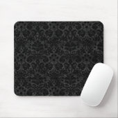 Tapis De Souris Black Charcoal Damask (Avec souris)