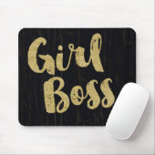 Tapis De Souris Black Dark Cracked BoSS Faux Gold Office (Avec souris)