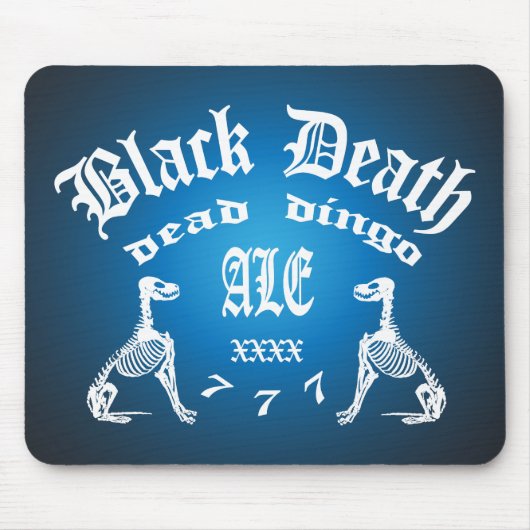 Tapis De Souris Black Death 777 - Dead Dingo Ale (Devant)