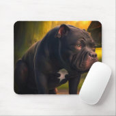 Tapis De Souris Black Dog Art (Avec souris)