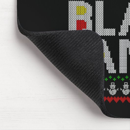 Tapis De Souris Black Family 2025 Afro Christmas Tree Santa Pj Mat (Coin)