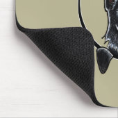 Tapis De Souris Black German Shepherd IAAM (Coin)