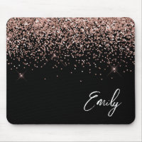 Black Girl Rose Gold Blush Parties scintillant ros