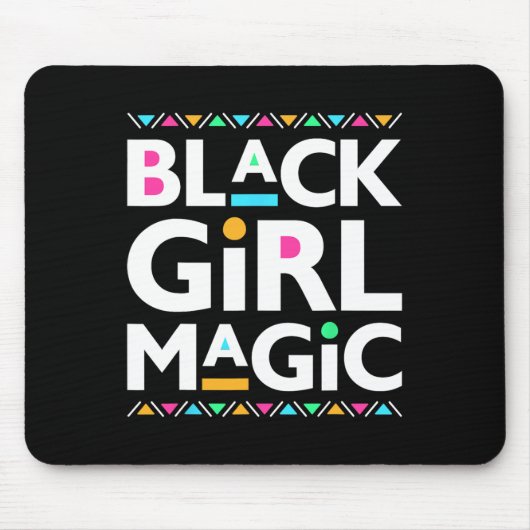 Tapis De Souris Black Girls Magic Melanin Histoire africaine-améri (Devant)