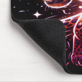 Tapis De Souris Black + Gold Growling Big Cat on Laptop Mousepad (Coin)