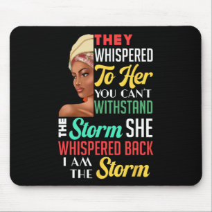 Tapis De Souris Black Histoire Mois Femme Girl Storm Africain Mela