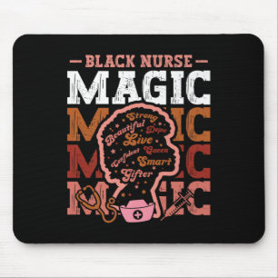 Tapis De Souris Black History Nurse Magic Afro Girl Melanin Nursin