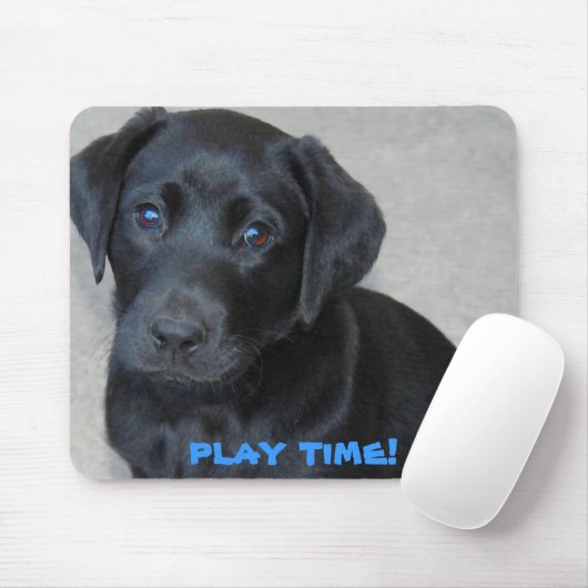 Tapis De Souris Black Lab Pup (Avec souris)
