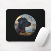 Tapis De Souris Black Labrador Best Friend. Chasse Canard de sauva (Avec souris)