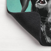 Tapis De Souris Black Labrador dans le Casquette Bowler (Coin)