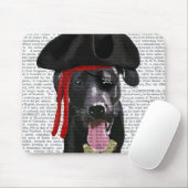 Tapis De Souris Black Labrador Pirate (Avec souris)