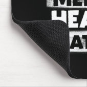 Tapis De Souris Black Mental Health Problems Therapy Black Excelle (Coin)