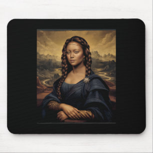 Tapis De Souris Black Mona Lisa Histoire noire Reine africaine