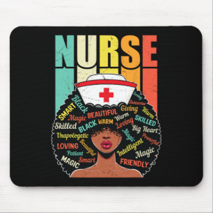 Tapis De Souris Black Nurse Sophistiqué Et Gorgeous Melanin Son