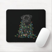 Tapis De Souris Black Pug Christmas I'm Fine Everything Is Fine  (Avec souris)