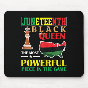 Tapis De Souris Black Queen Les échecs les plus puissants African