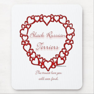 Tapis De Souris Black Russian Terrier True Love