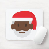 Tapis De Souris black santa claus emoji (Avec souris)