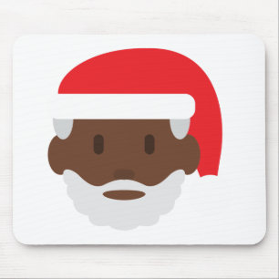 Tapis De Souris black santa claus emoji