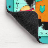 Tapis De Souris Black Scottie Terrier Chien Nom Personnalisé Turqu (Coin)