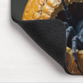 Tapis De Souris Black Spider Crawling Hors Citrouille (Coin)