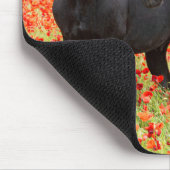 Tapis de souris Black Stallion et Pavots (Coin)