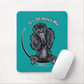 Tapis De Souris Black Standard Poodle IAAM (Avec souris)
