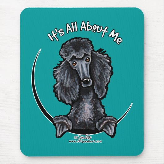 Tapis De Souris Black Standard Poodle IAAM (Devant)