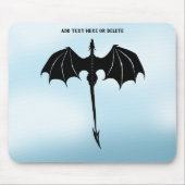Tapis De Souris Black Tribal Flight Dragon Imaginaire Blue Sky (Devant)